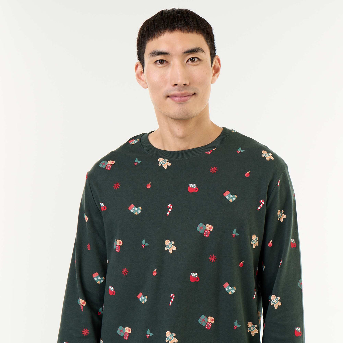 2-piece T-shirt + Trousers 'Christmas' Pyjamas - 2 pieces GREEN