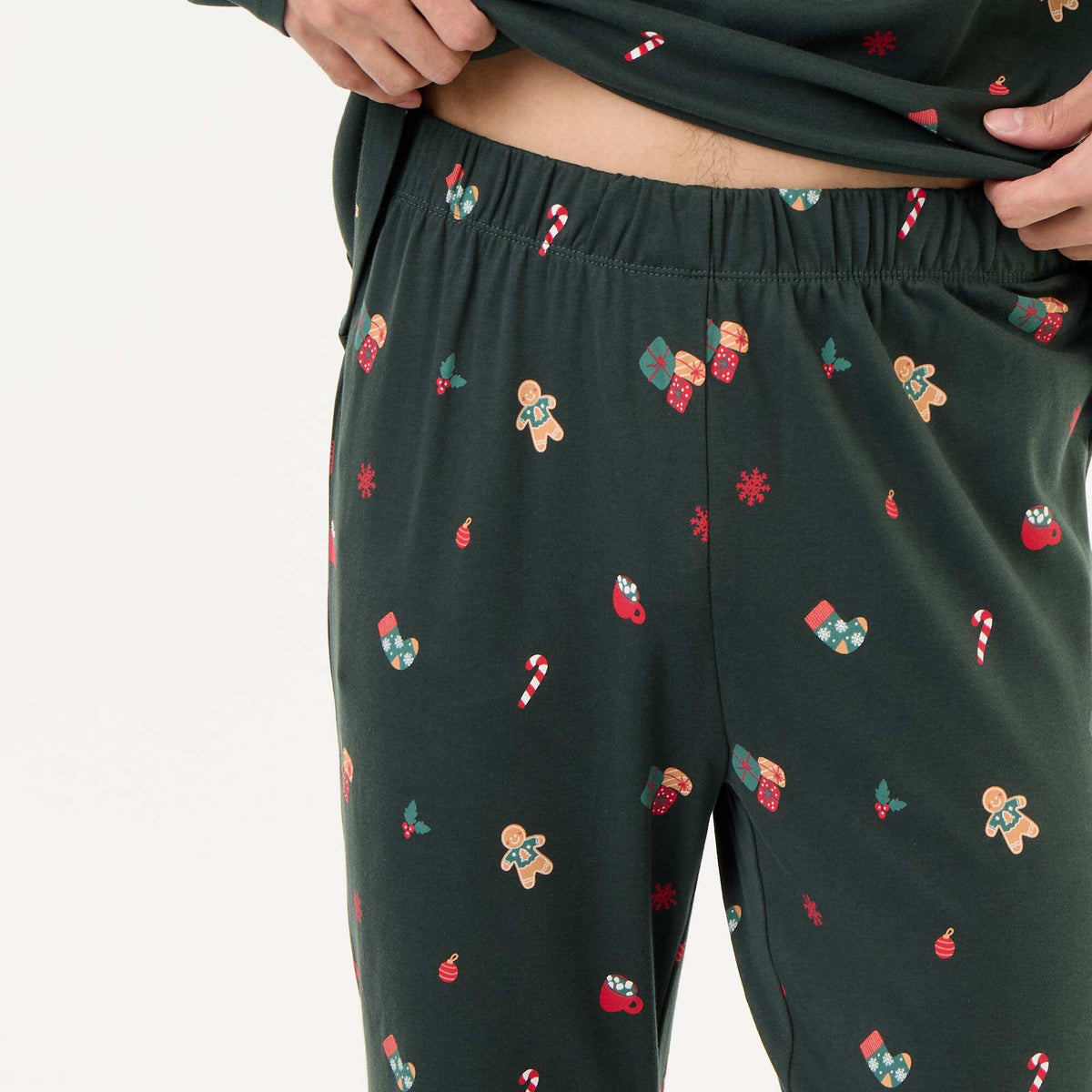 2-piece T-shirt + Trousers 'Christmas' Pyjamas - 2 pieces GREEN