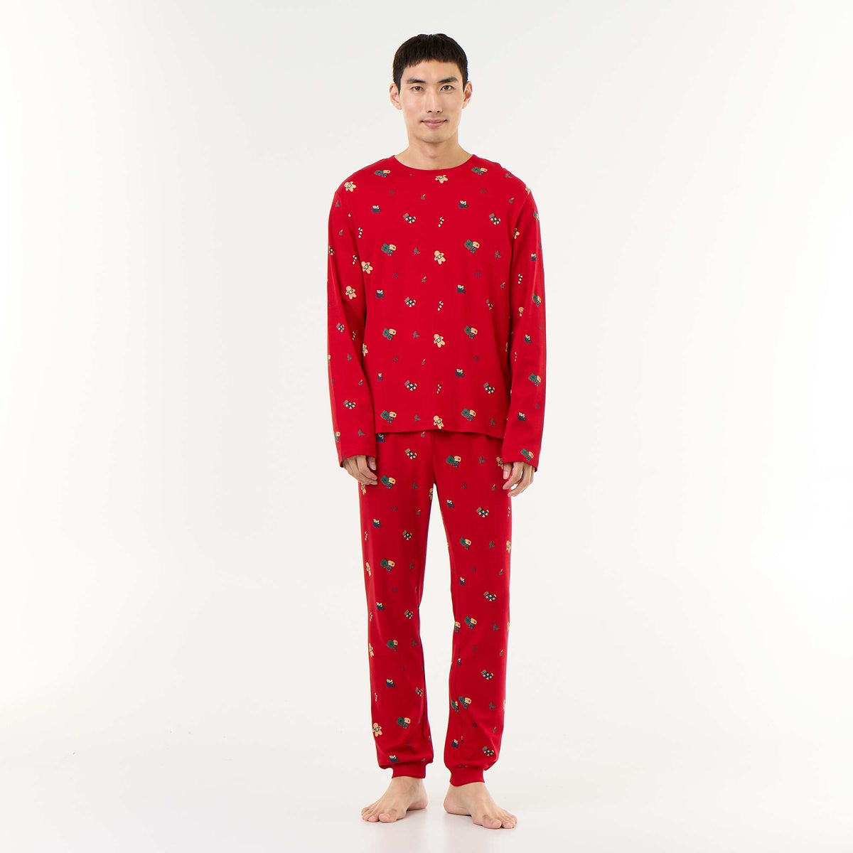 2-piece T-shirt + Trousers 'Christmas' Pyjamas - 2 pieces RED