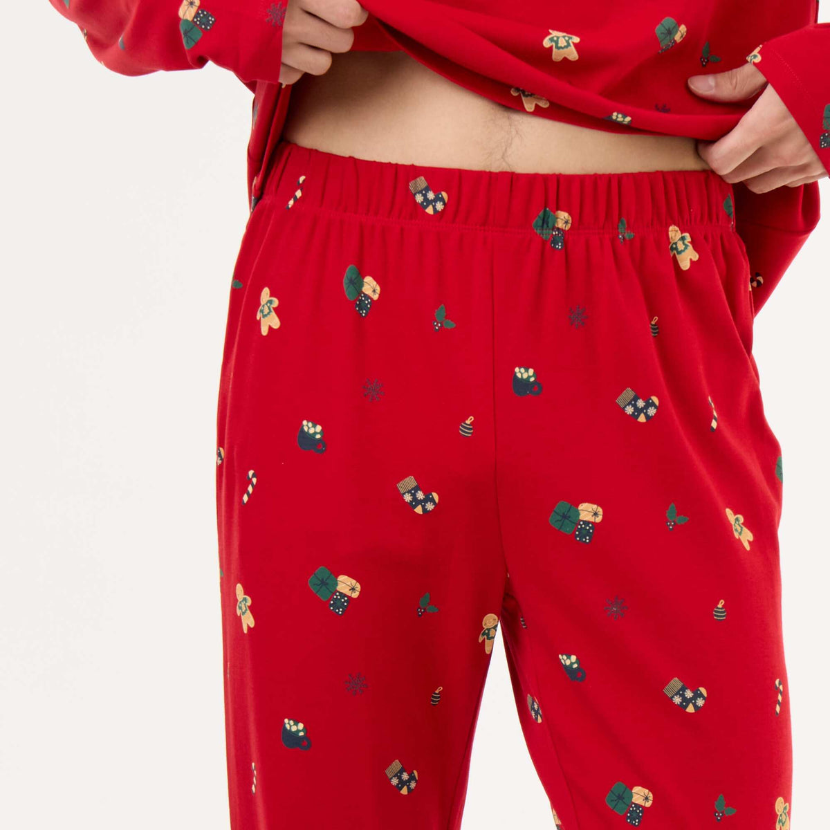 2-piece T-shirt + Trousers 'Christmas' Pyjamas - 2 pieces RED