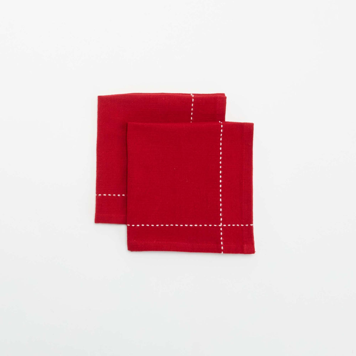 Set of 2 'Christmas' Napkins - KIABI Home RED