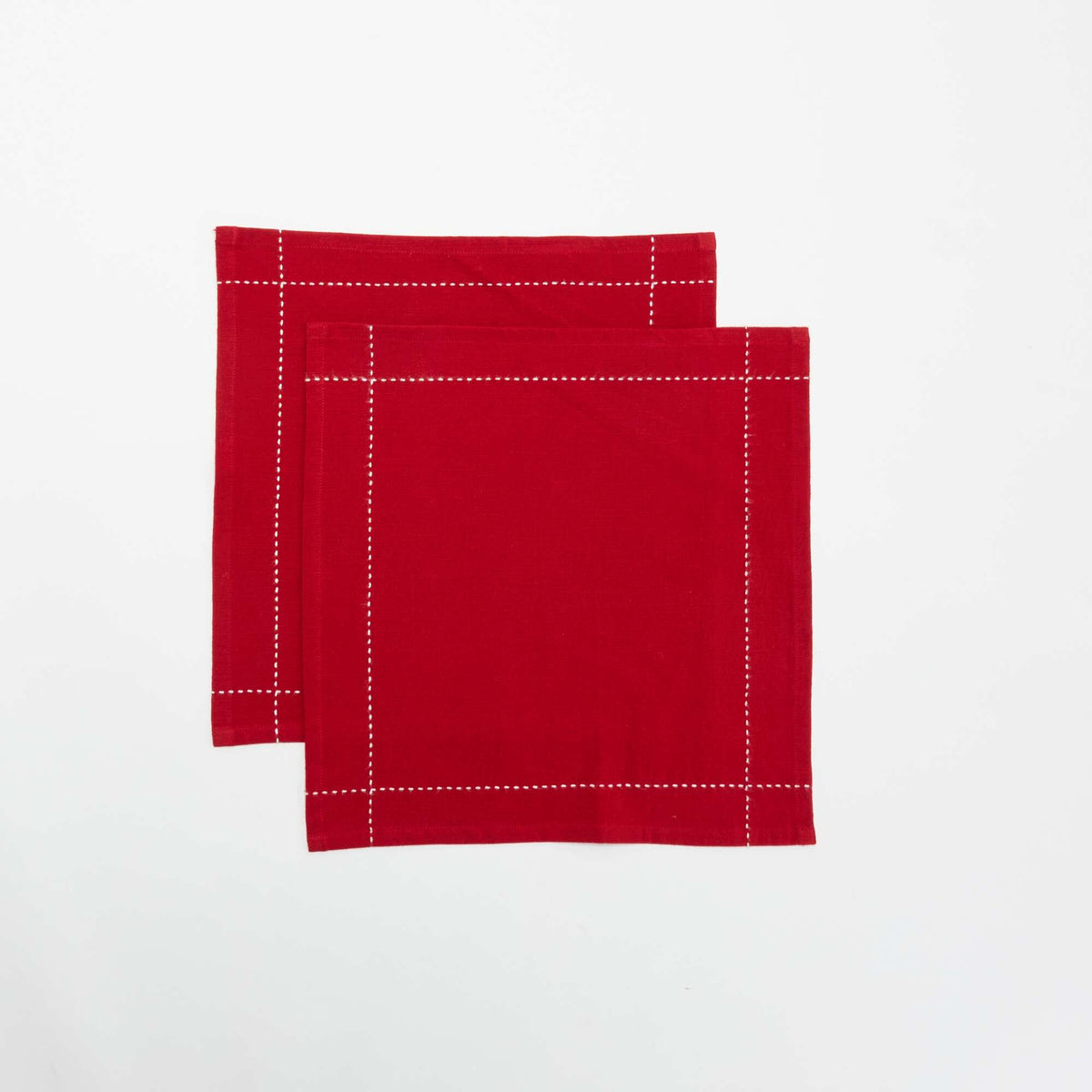 Set of 2 'Christmas' Napkins - KIABI Home RED