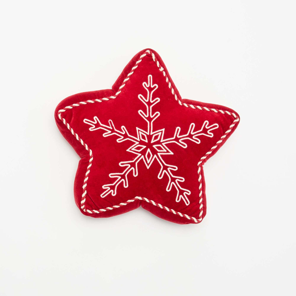 Christmas Star Cushion RED
