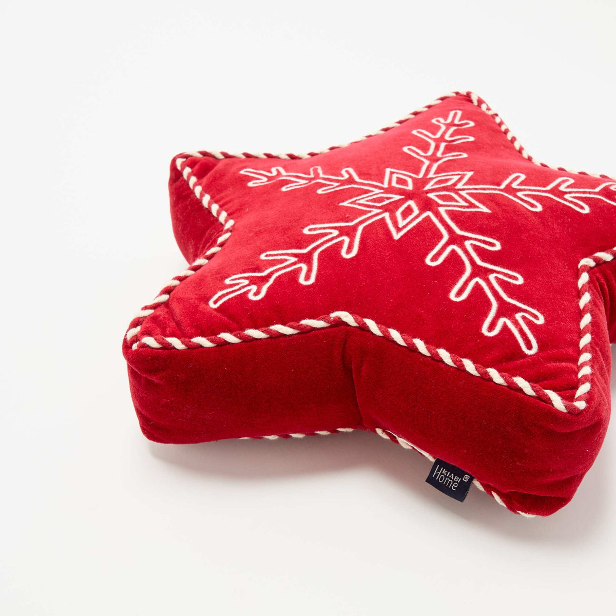 Christmas Star Cushion RED