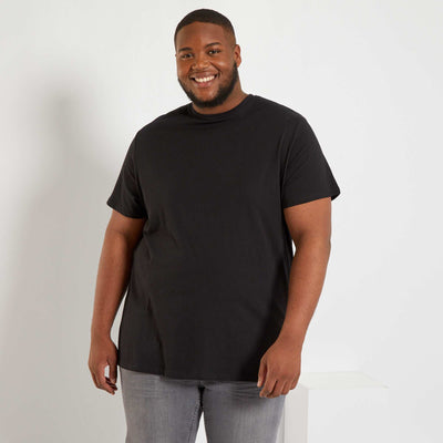 Pure cotton T-shirt BLACK