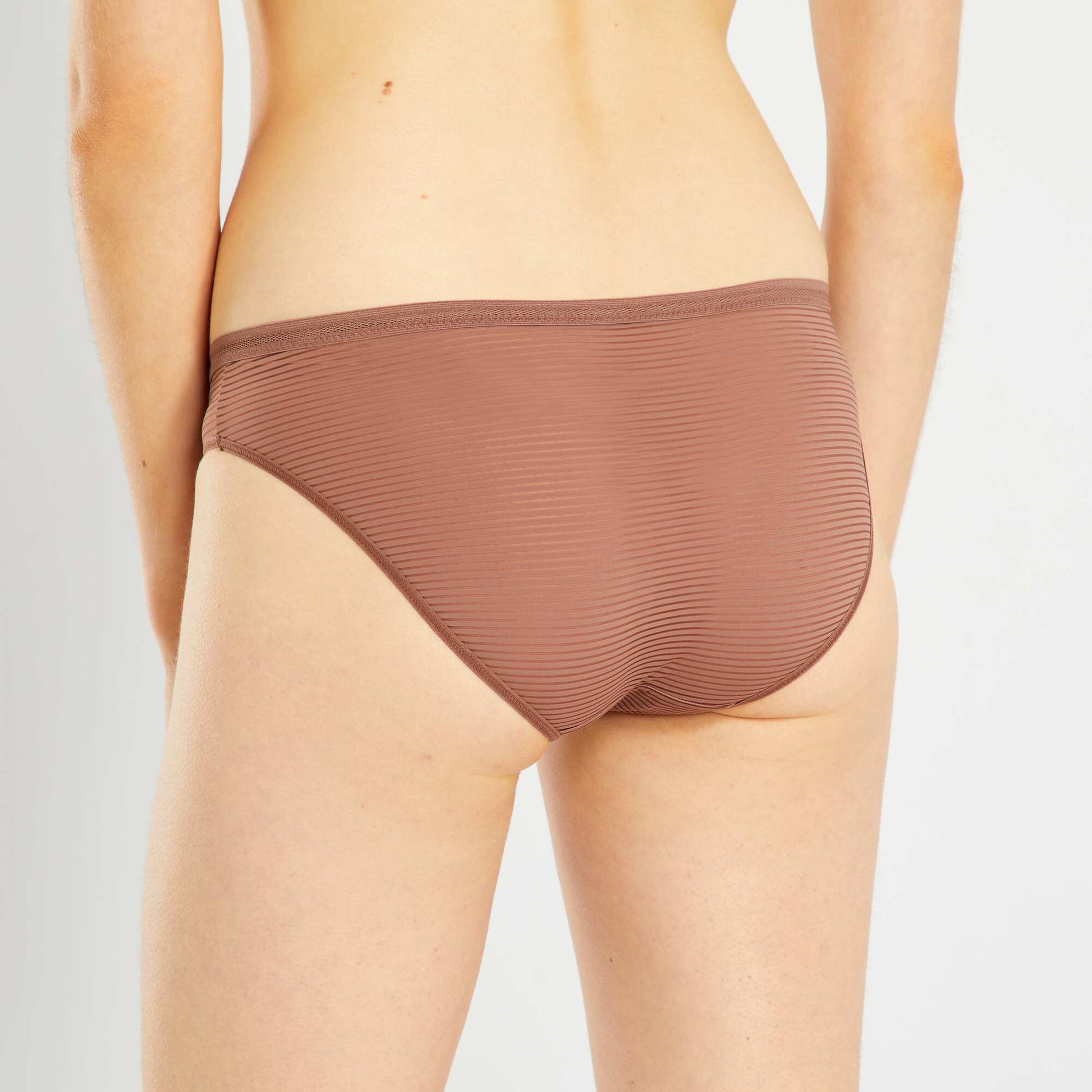 Microfibre briefs BROWN