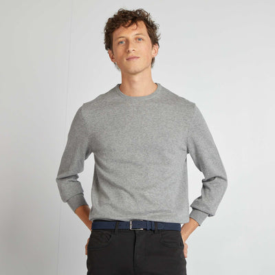 Round neck sweater GREY